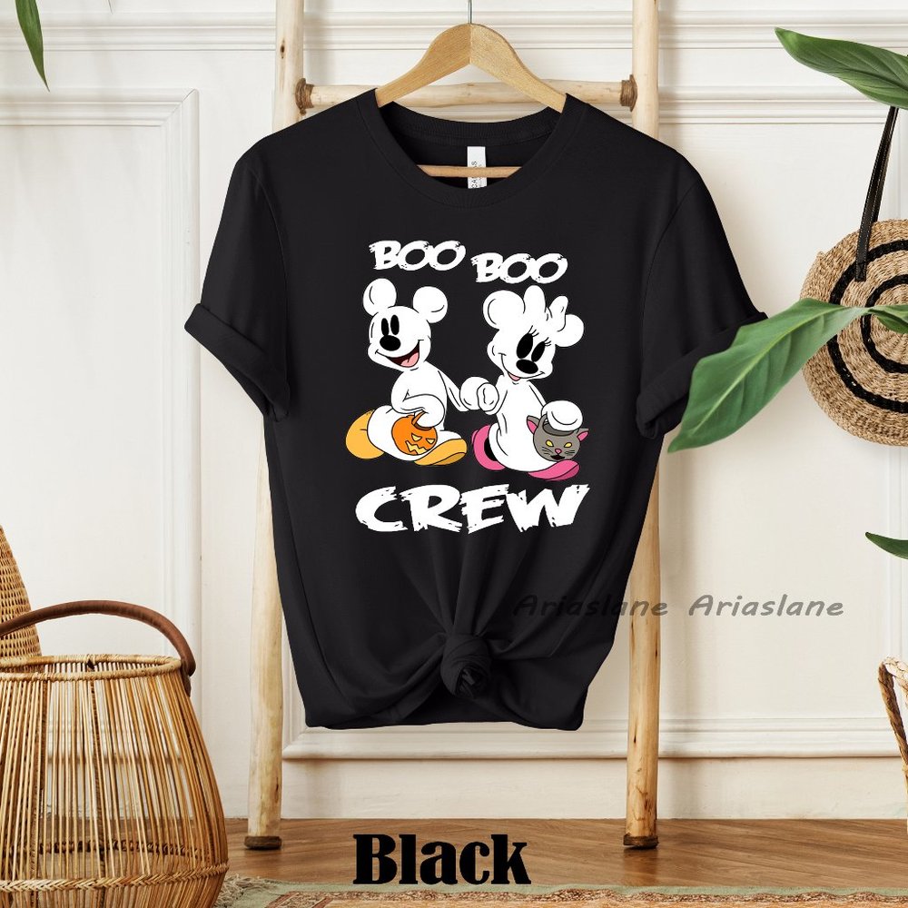 Disney Boo Boo Crew Shirt-Disney Halloween Shirt-Mickey Not So Scary Shirt